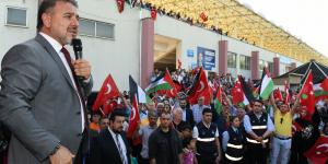 İsrail zulmüne Esenyurt’tan protesto: Binlerce kişi Kudüs’e destek için toplandı