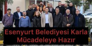 ESENYURT BELEDİYESİ KARLA MÜCADELEYE HAZIR