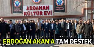 ERDOĞAN AKAN’A TAM DESTEK