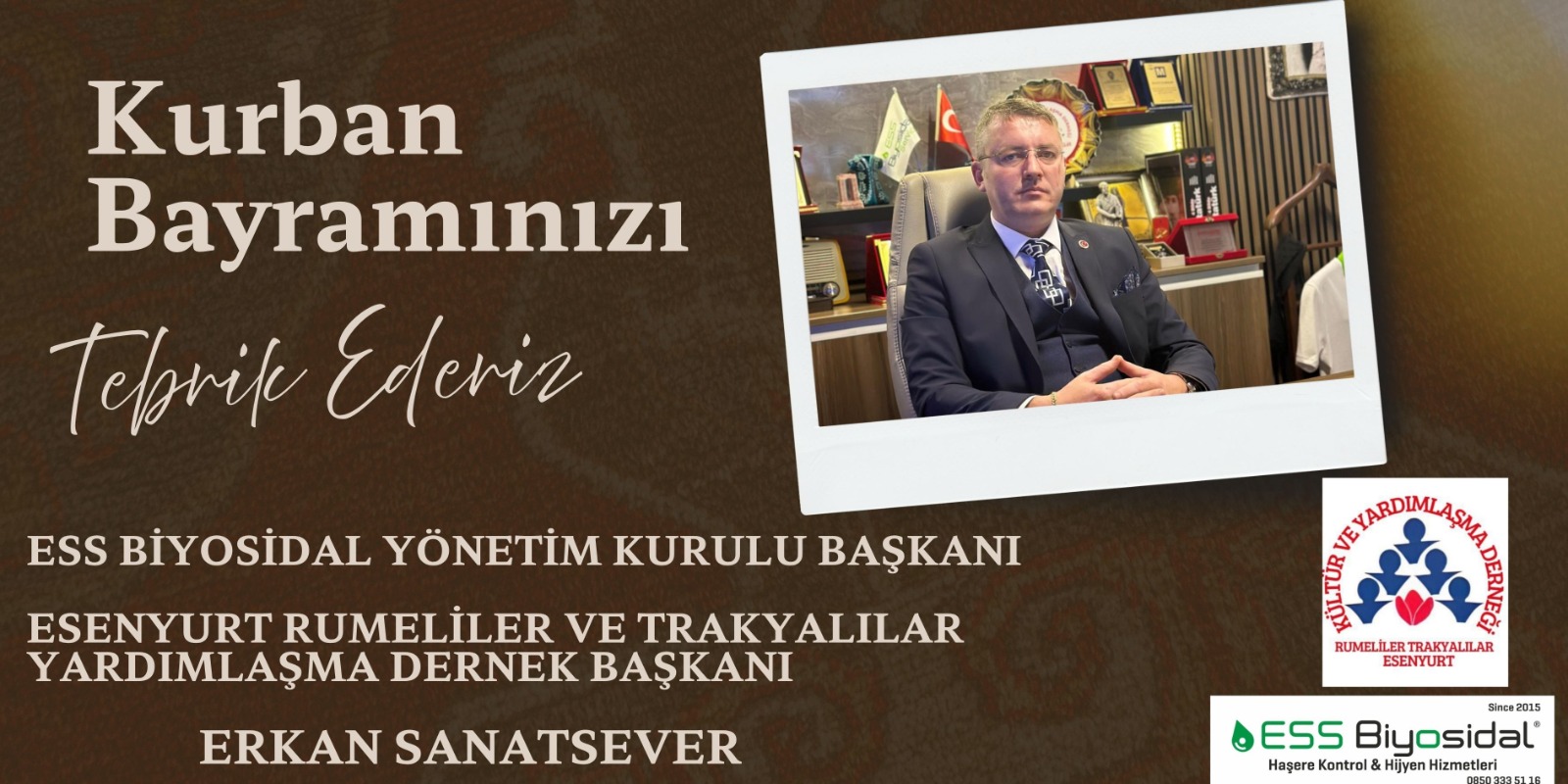 Erkan Sanatsever’den Kurban Bayramı Kutlama İlanı