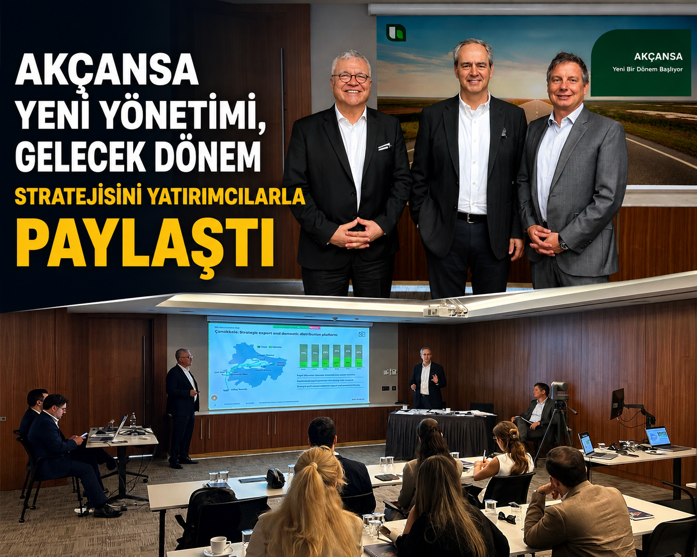 Akçansa Yeni Yönetimi, Gelecek Dönem Stratejisini Yatırımcılarla Paylaştı